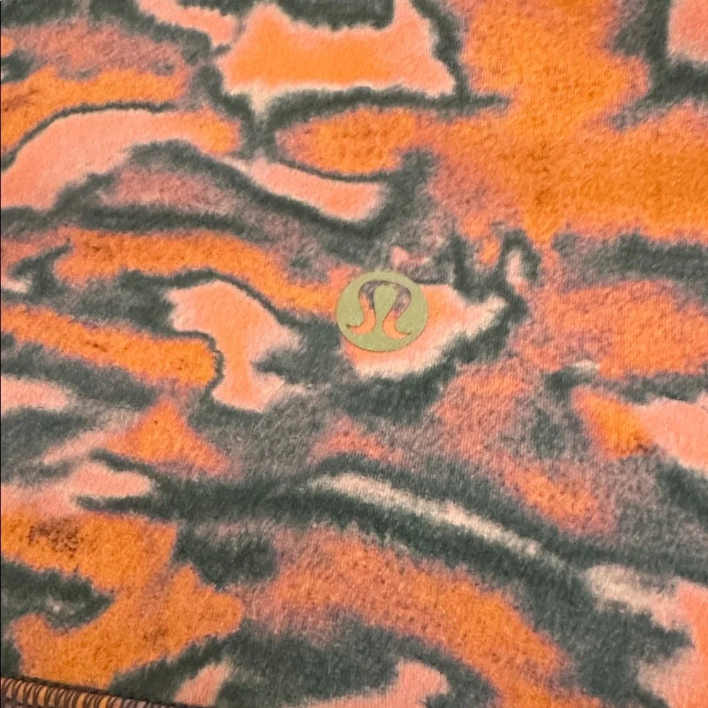 Lululemon Wunder Train High-Rise Biker Shorts Multicolor Camouflage Sz6 Athletic